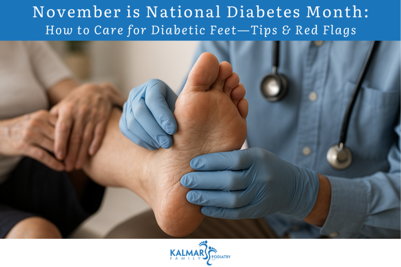 November is National Diabetes Month: How to Care for Diabetic Feet—Tips & Red Flags